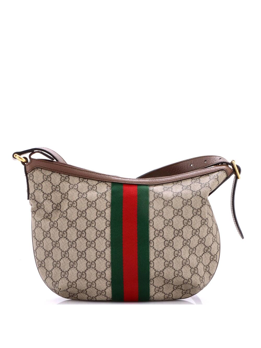 Gucci Ophidia Half Moon Hobo Gg Coated #356695G12B - Picture 3 of 7
